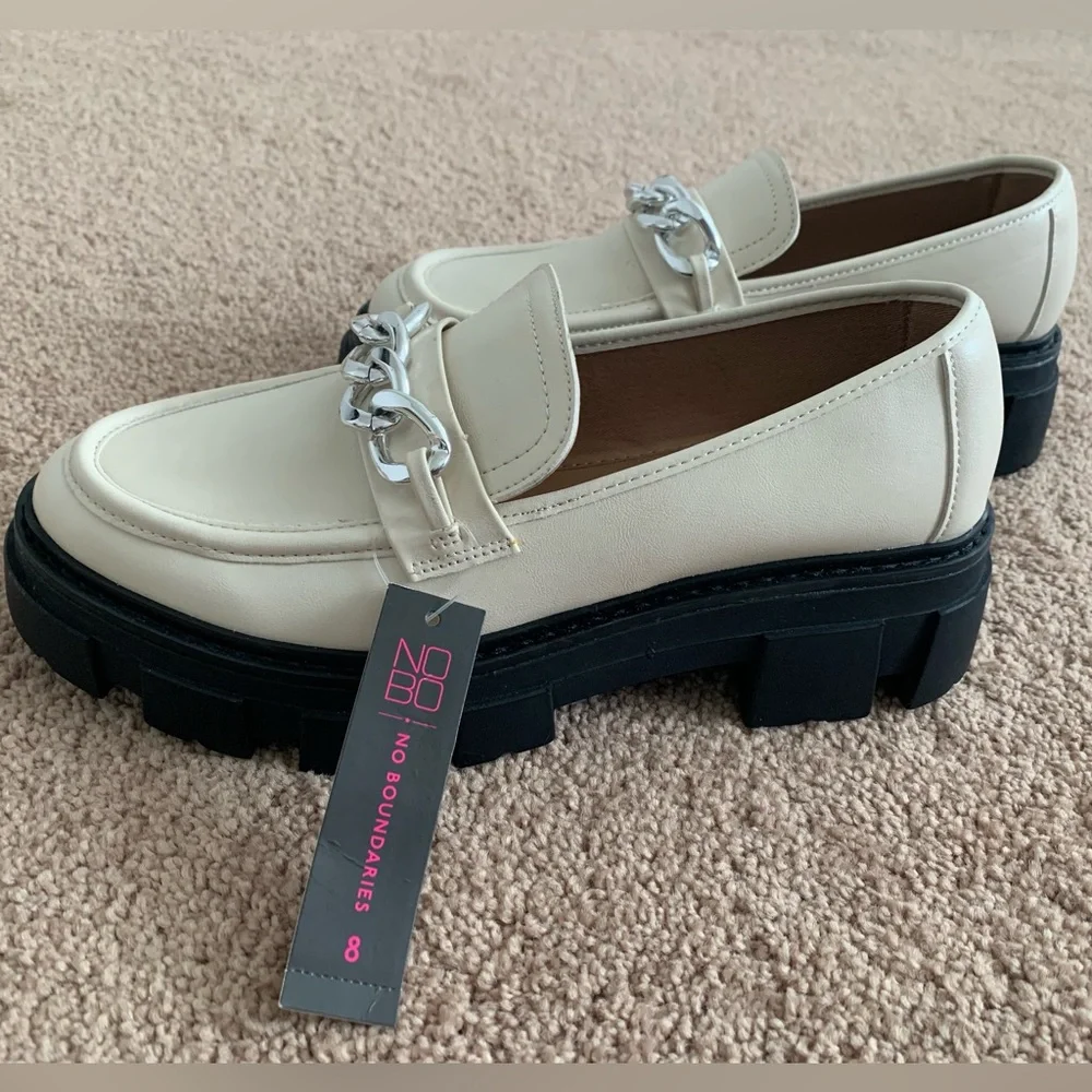 No Boundaries Women’s Fashion Lug Sole Loafers - Size 8 - Picture 2 of 8